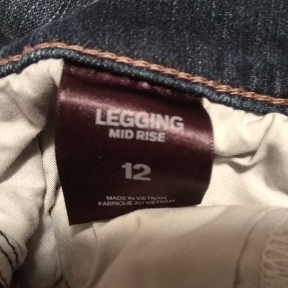 65. Express Jeans Skinny Mid Rise 12 - Picture 4 of 4